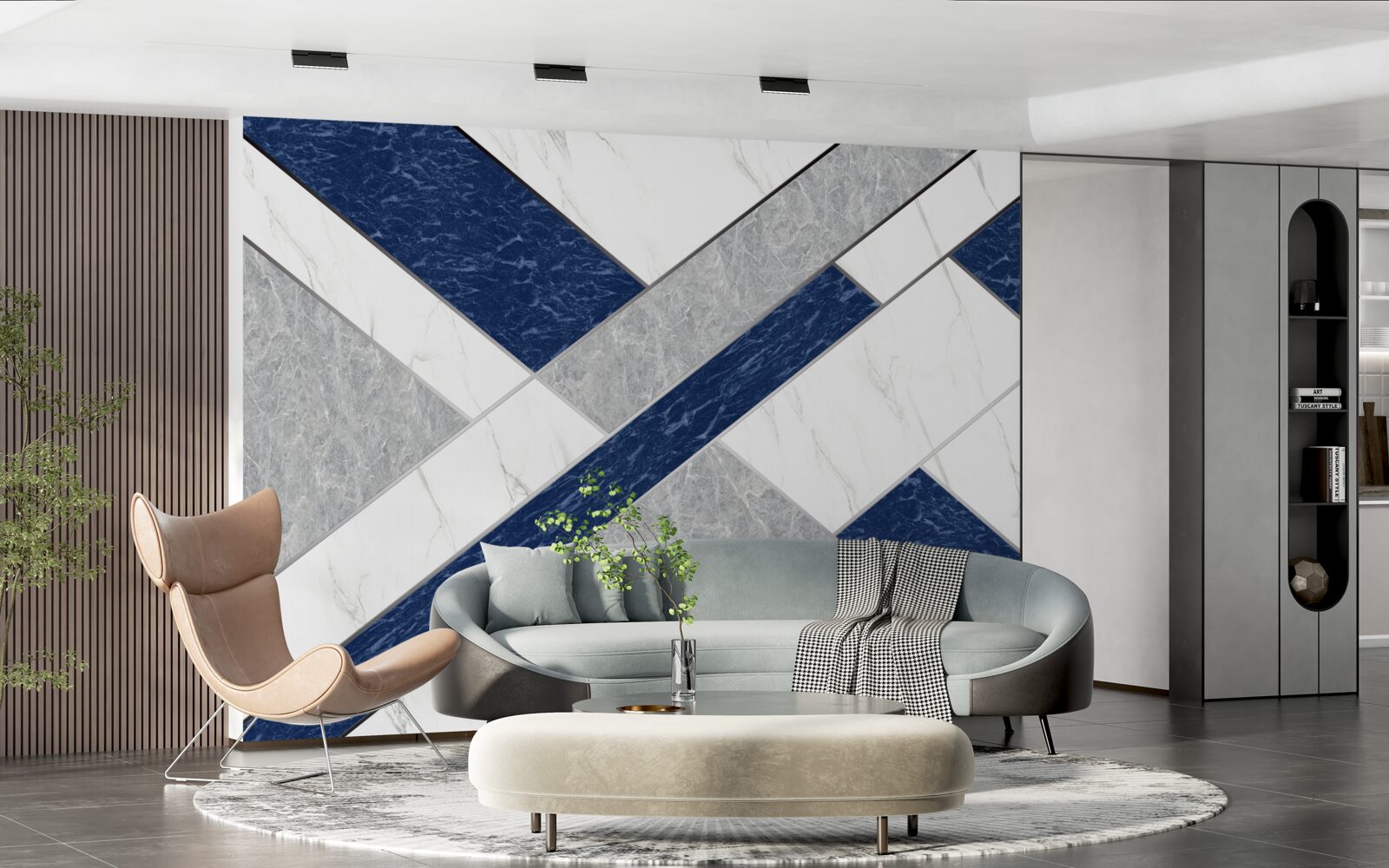 Papier peint sur la ligne de mire pour les bleus-gris