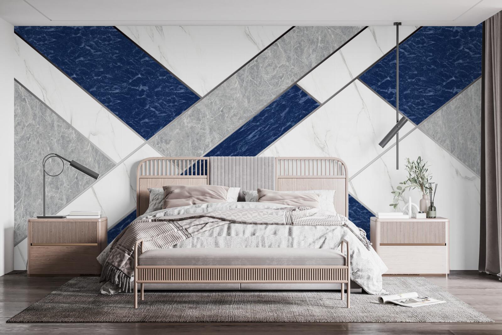 Papier peint sur la ligne de mire pour les bleus-gris