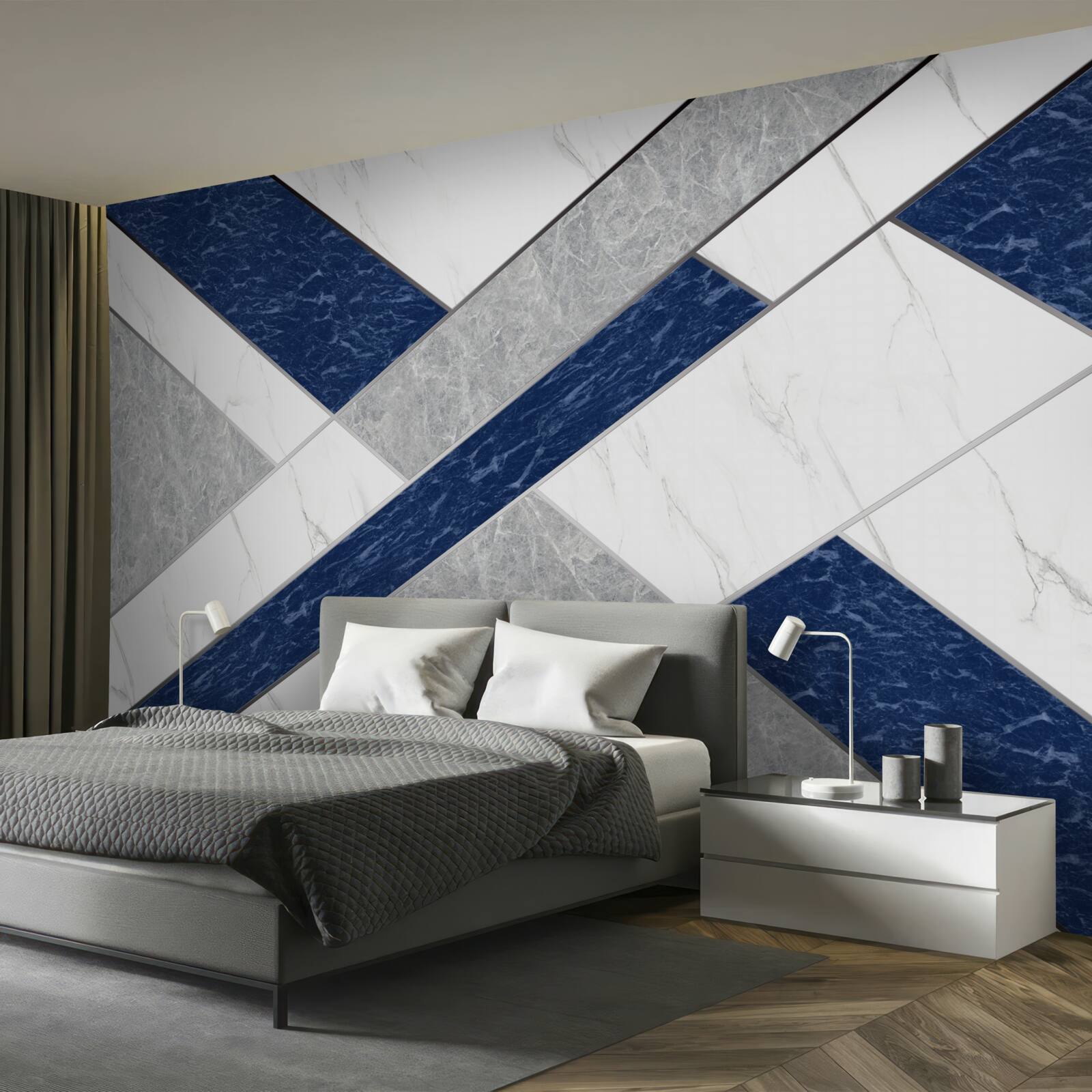 Papier peint sur la ligne de mire pour les bleus-gris