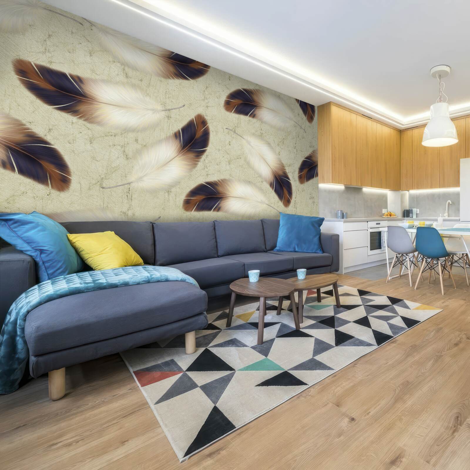 Papier peint magnifique arrière-plan de plumes