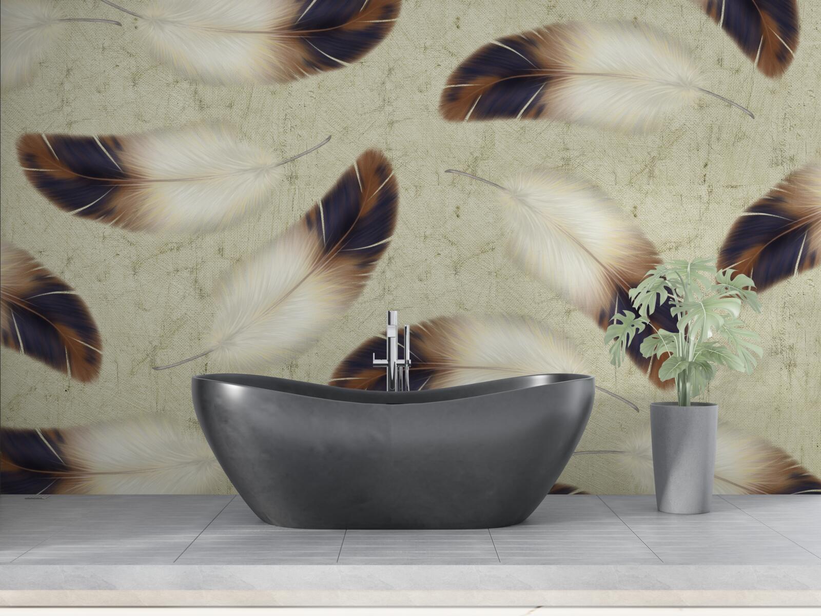 Papier peint magnifique arrière-plan de plumes