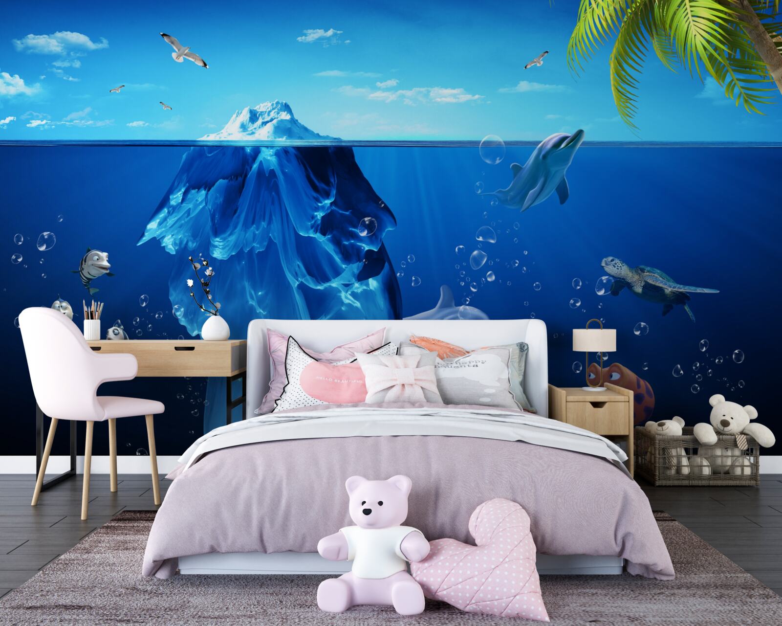 Papier peint des profondeurs océaniques étonnantes