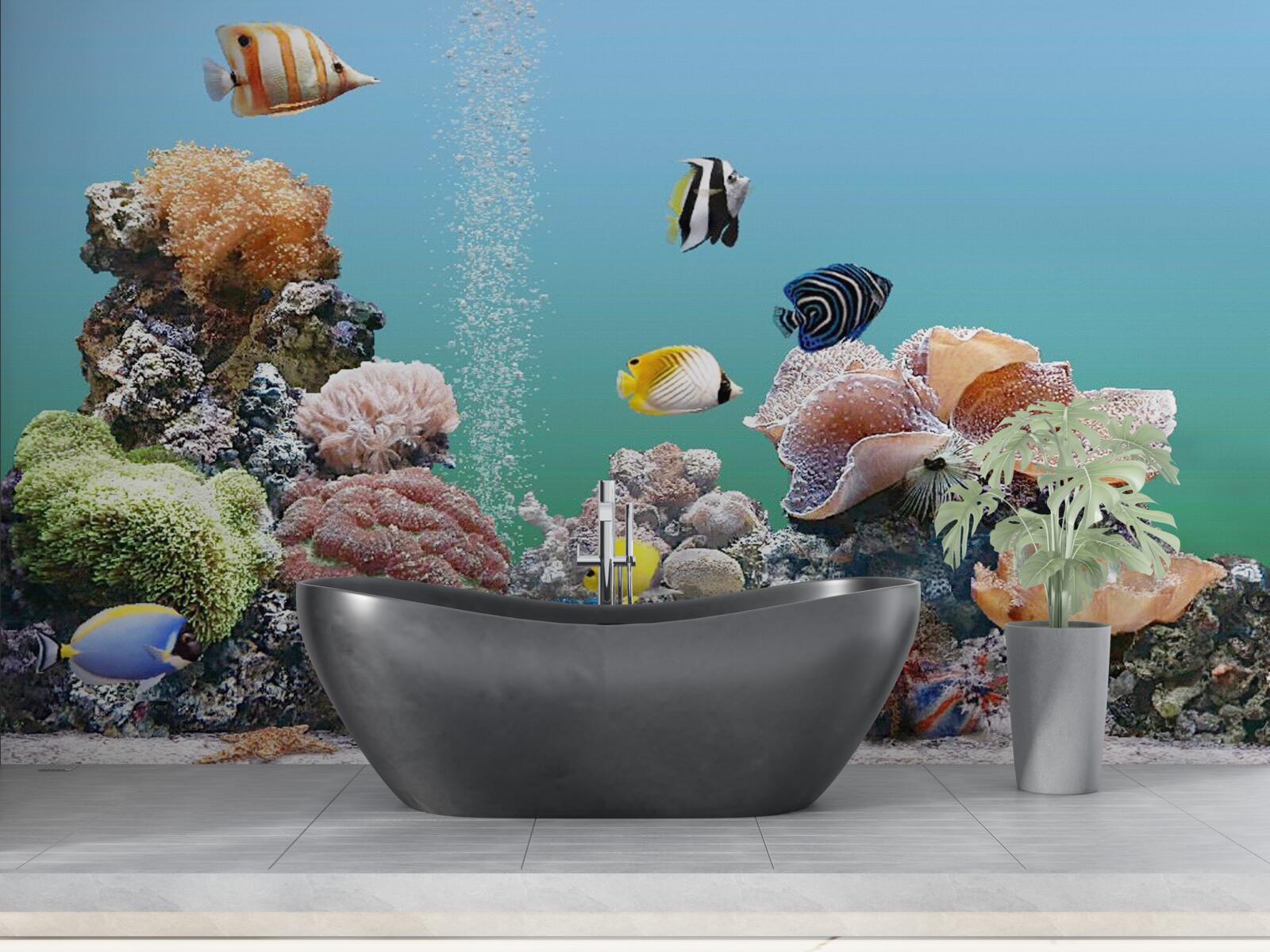 Papier peint la beauté des barrières de corail