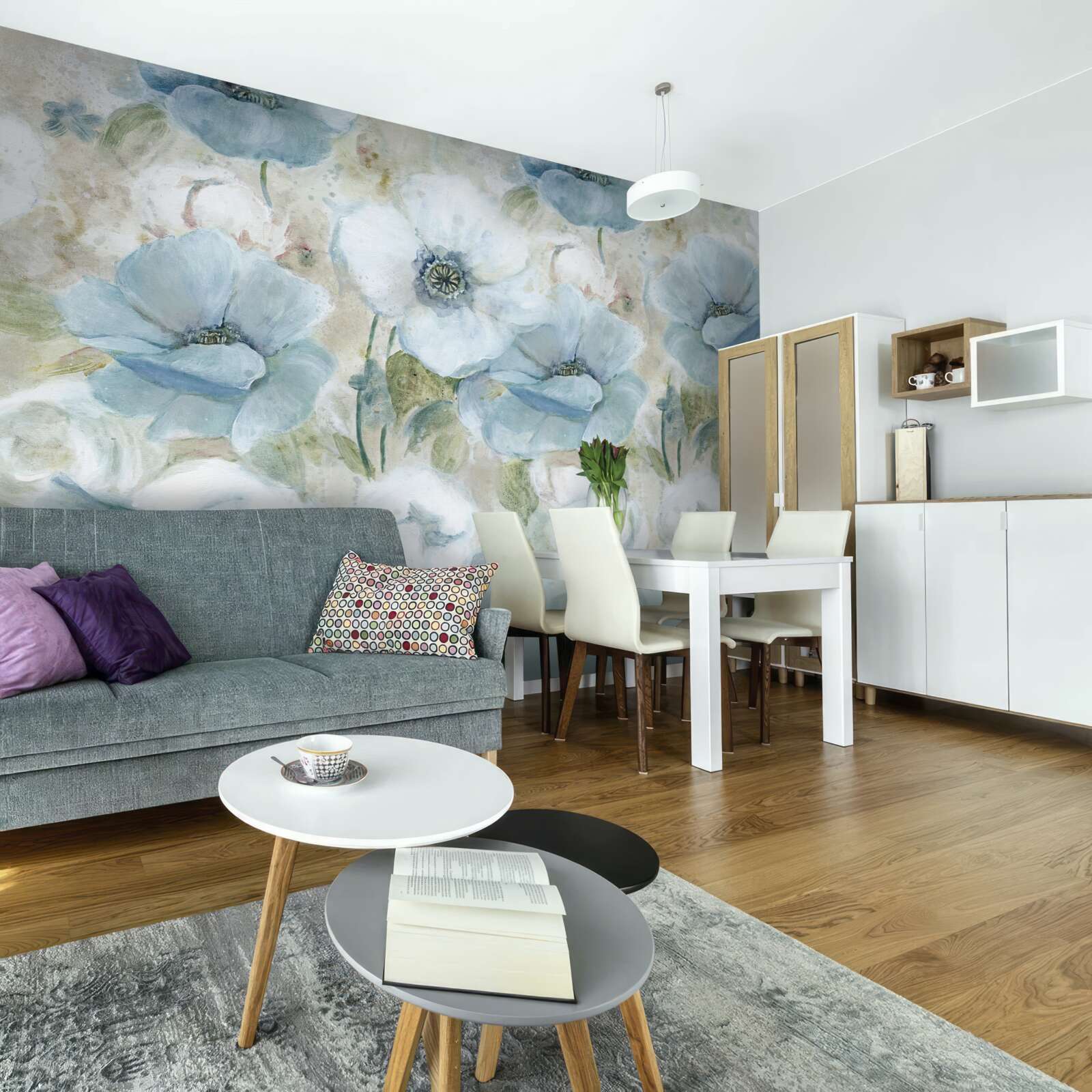 Papier peint la délicatesse du coquelicot de lit