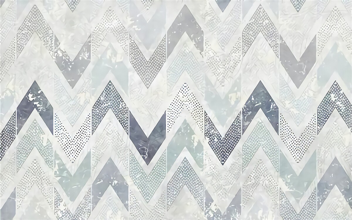 Papier peint lignes froides en zigzag