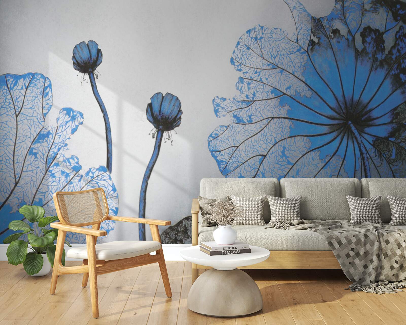 Papier peint un aperçu détaillé des fleurs exotiques