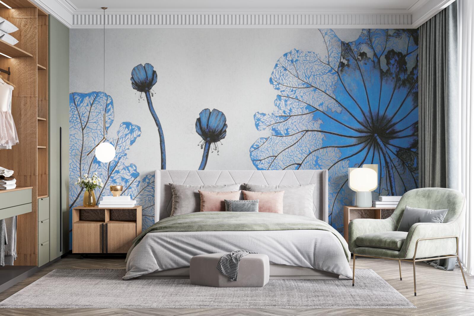 Papier peint un aperçu détaillé des fleurs exotiques