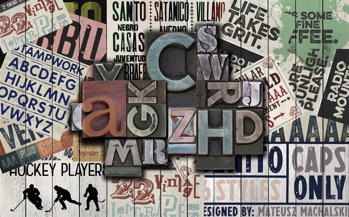 Papier peint inscriptions sous diverses formes