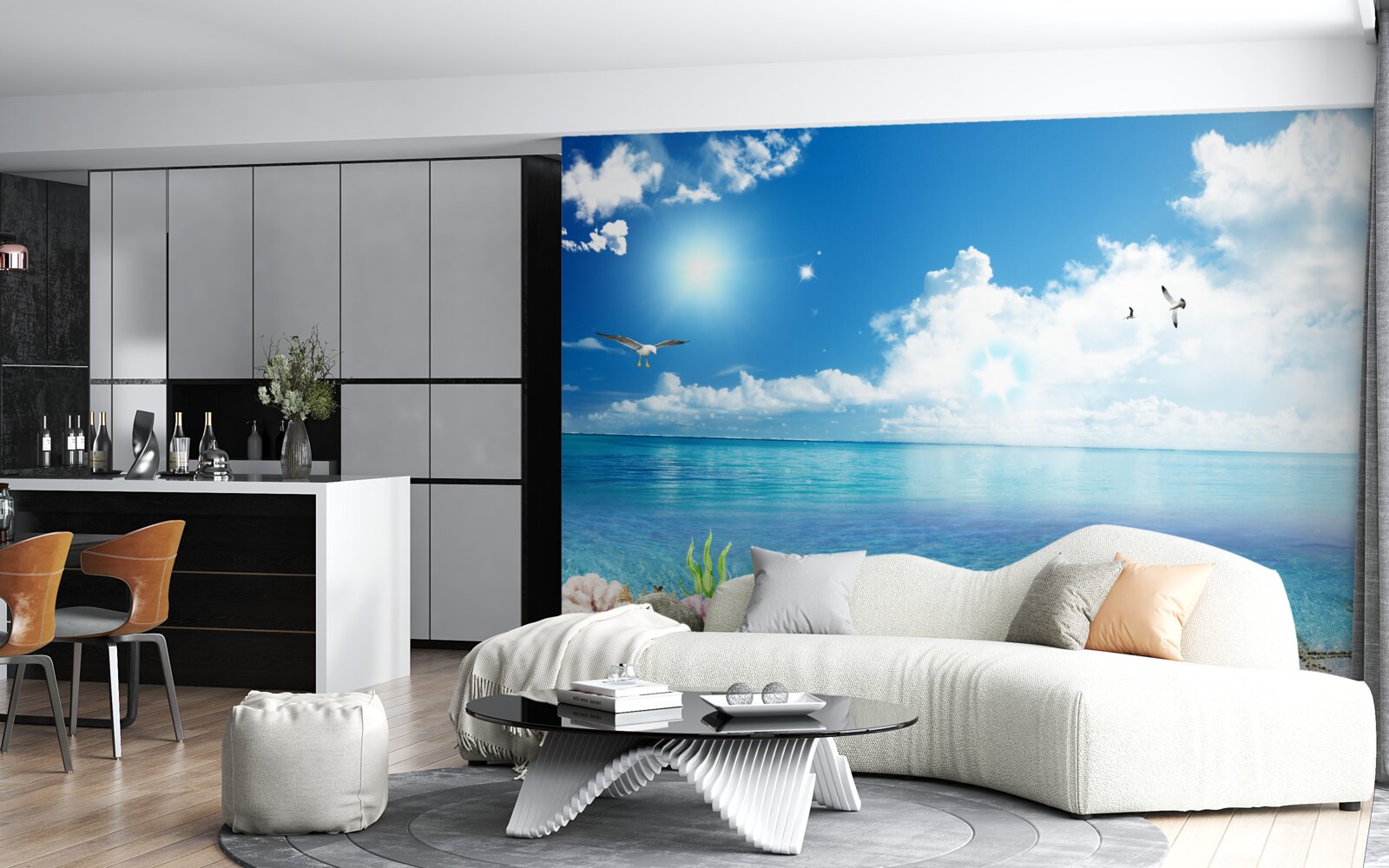 Papier peint brise de mer calme