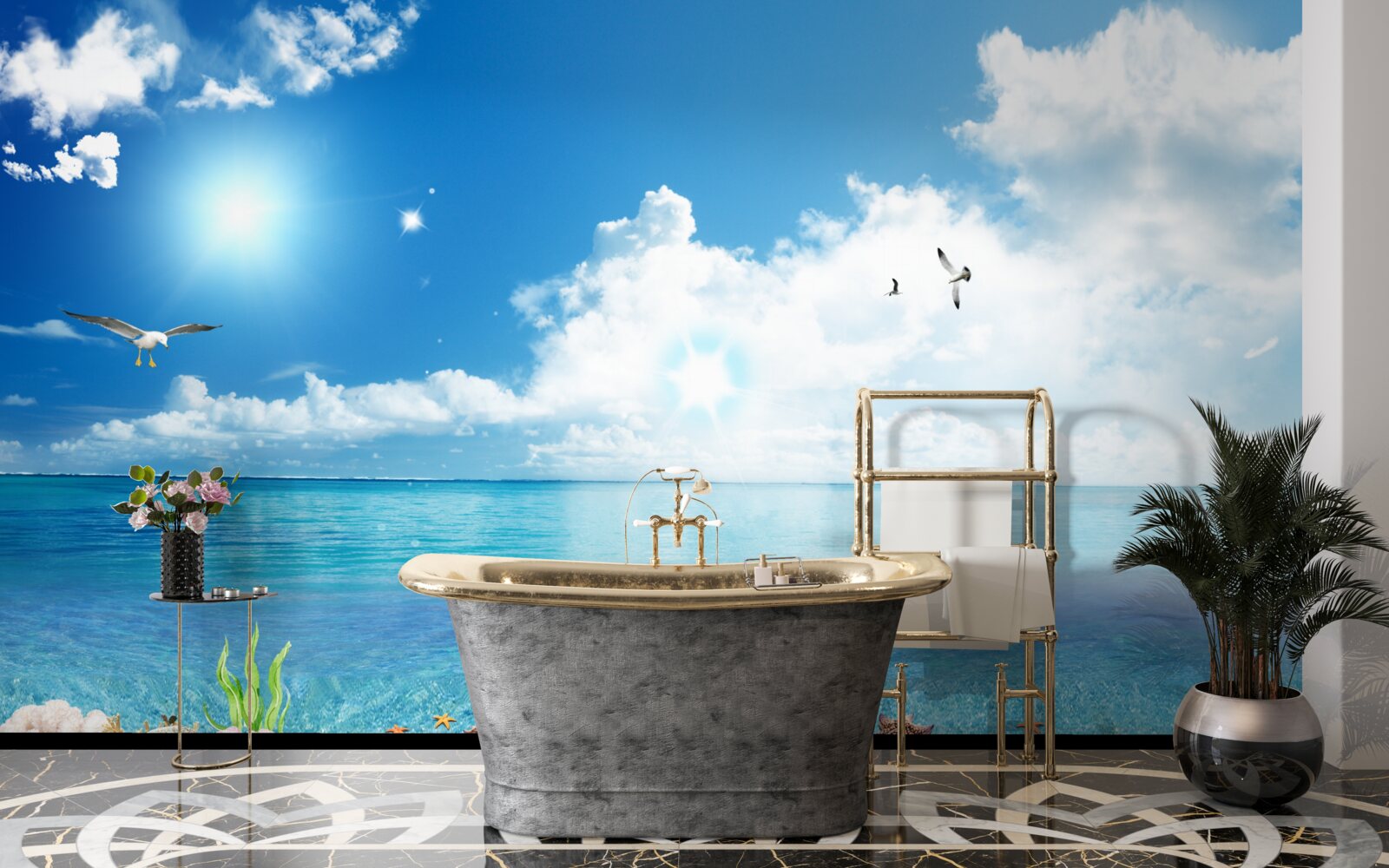 Papier peint brise de mer calme