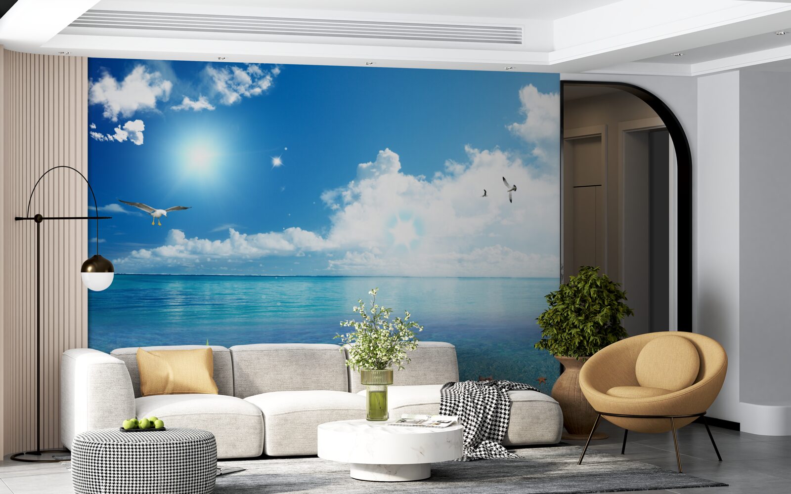 Papier peint brise de mer calme