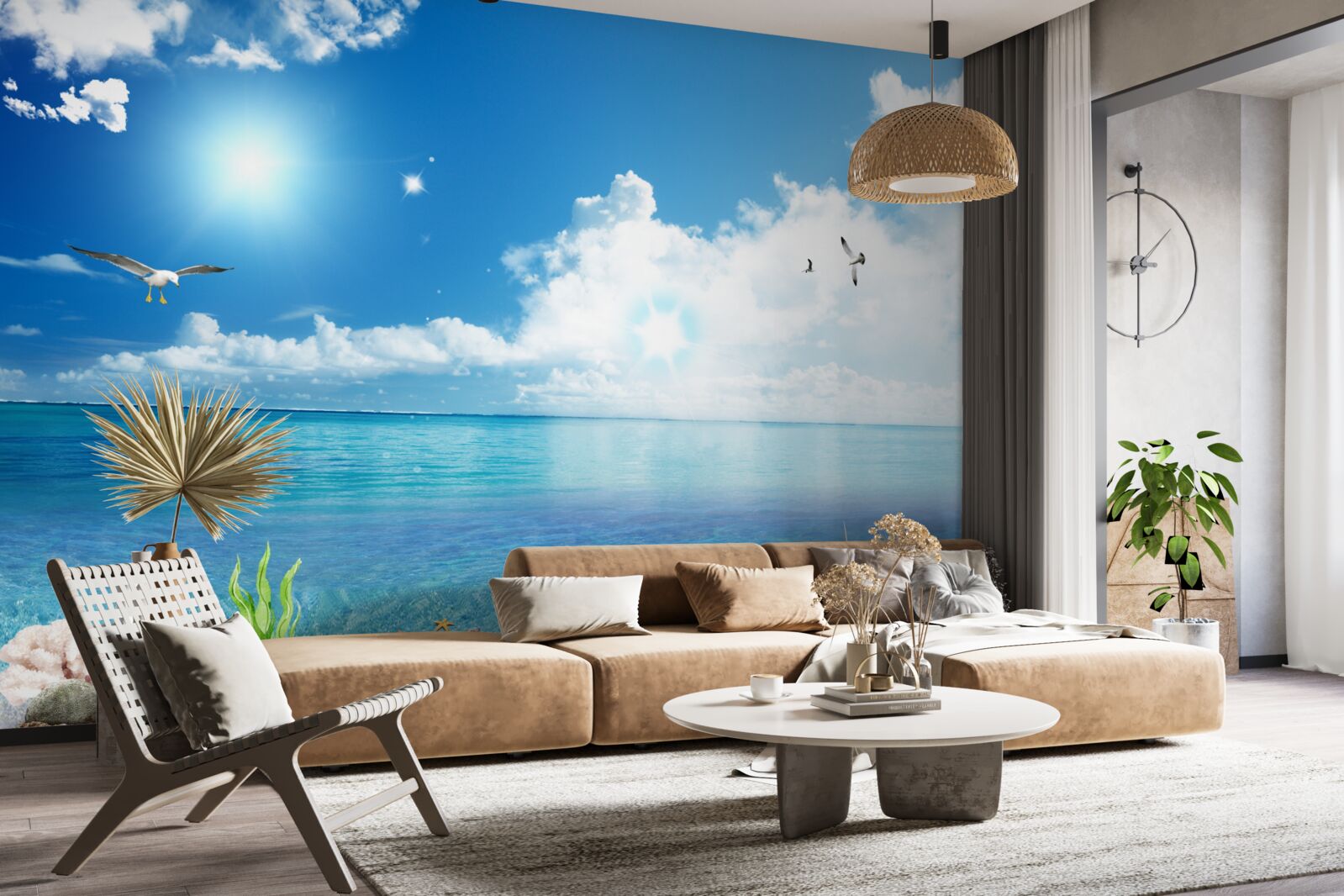 Papier peint brise de mer calme