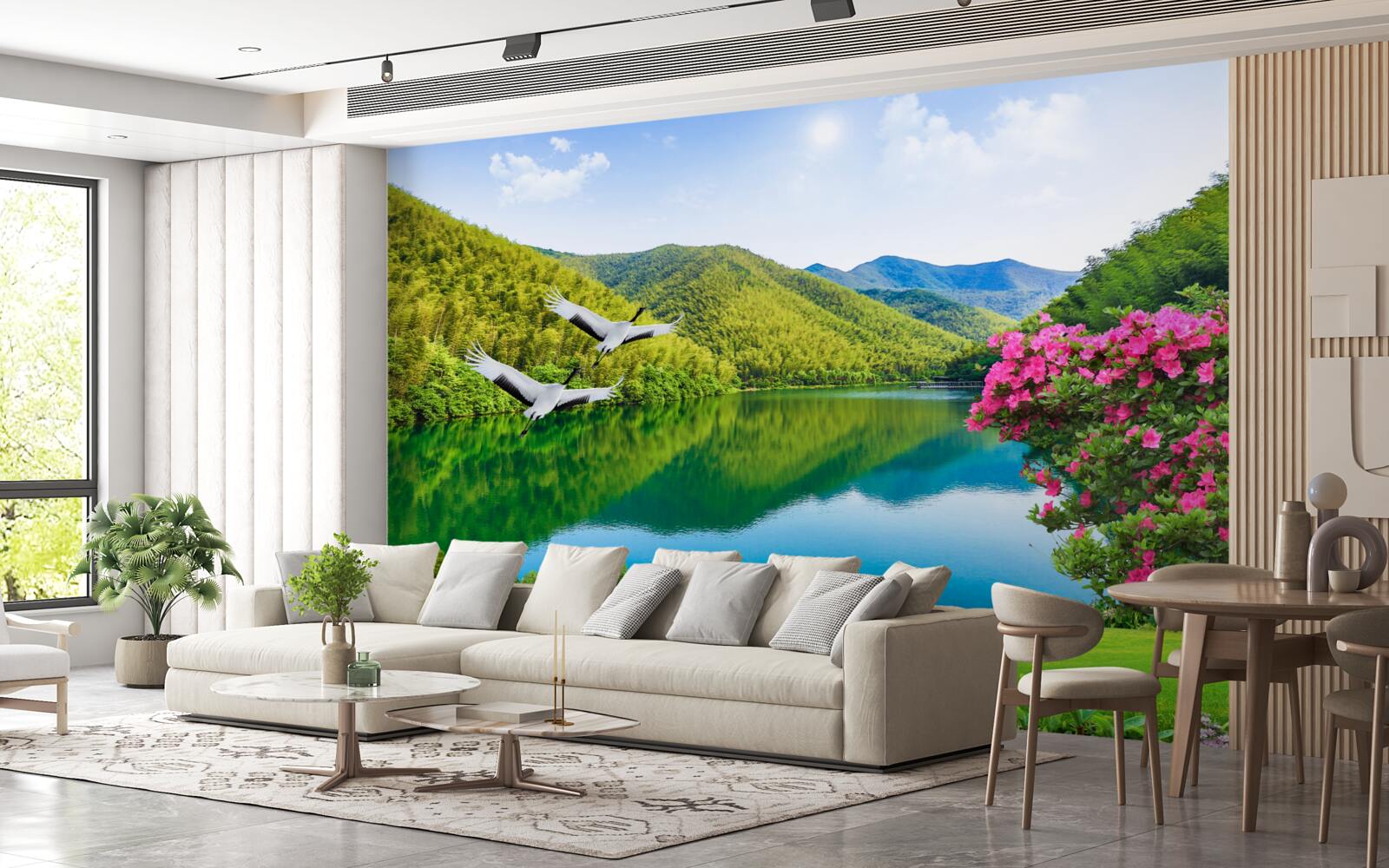 Papier peint la beauté enchanteresse des montagnes d'été