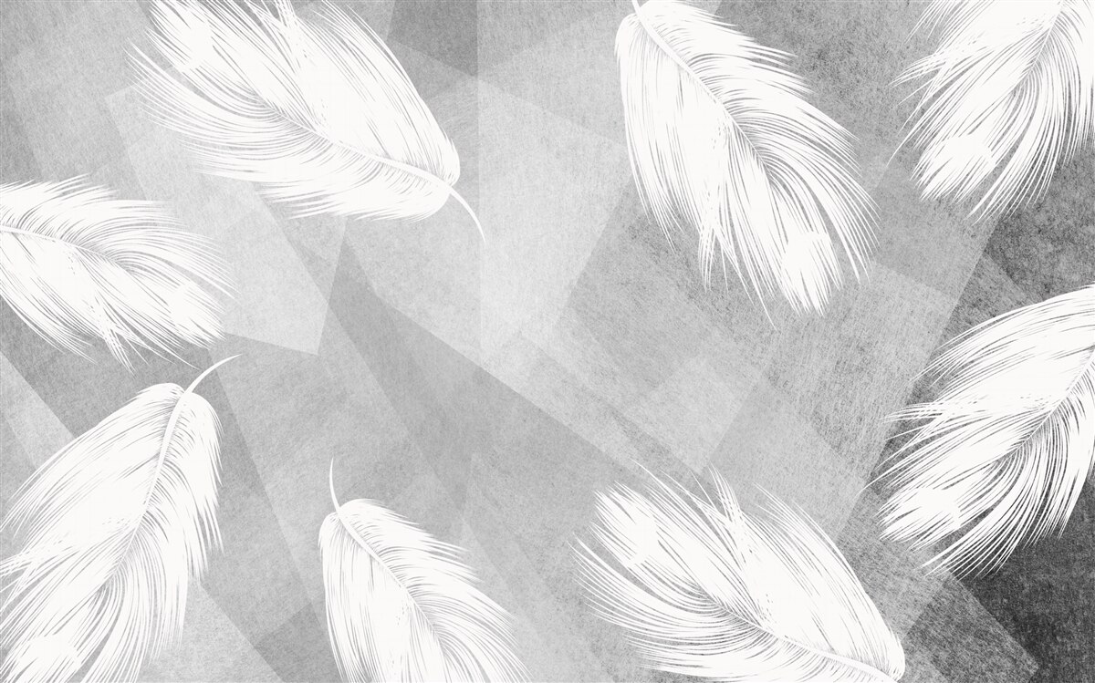 Papier peint duvet doux et blanc comme neige