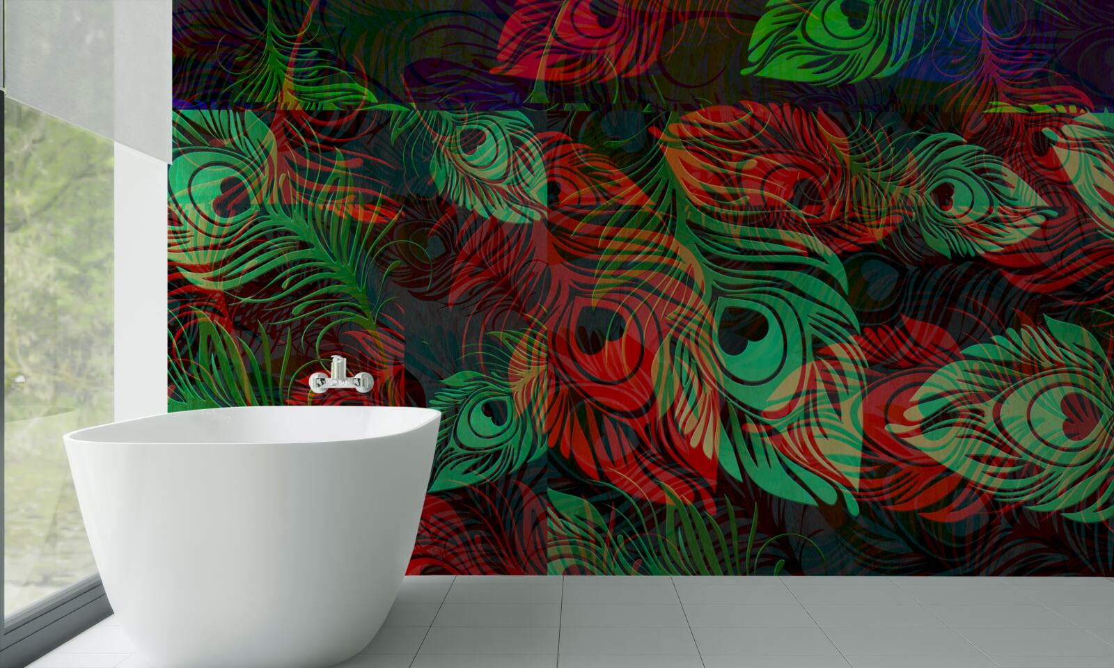 Papier peint des plumes d'or d'une incroyable beauté