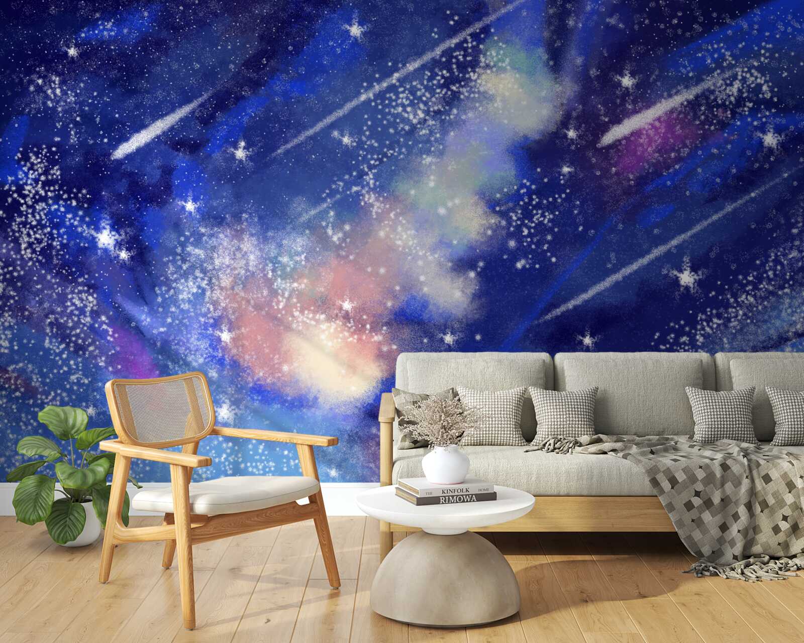 Papier peint ciel bleu nocturne