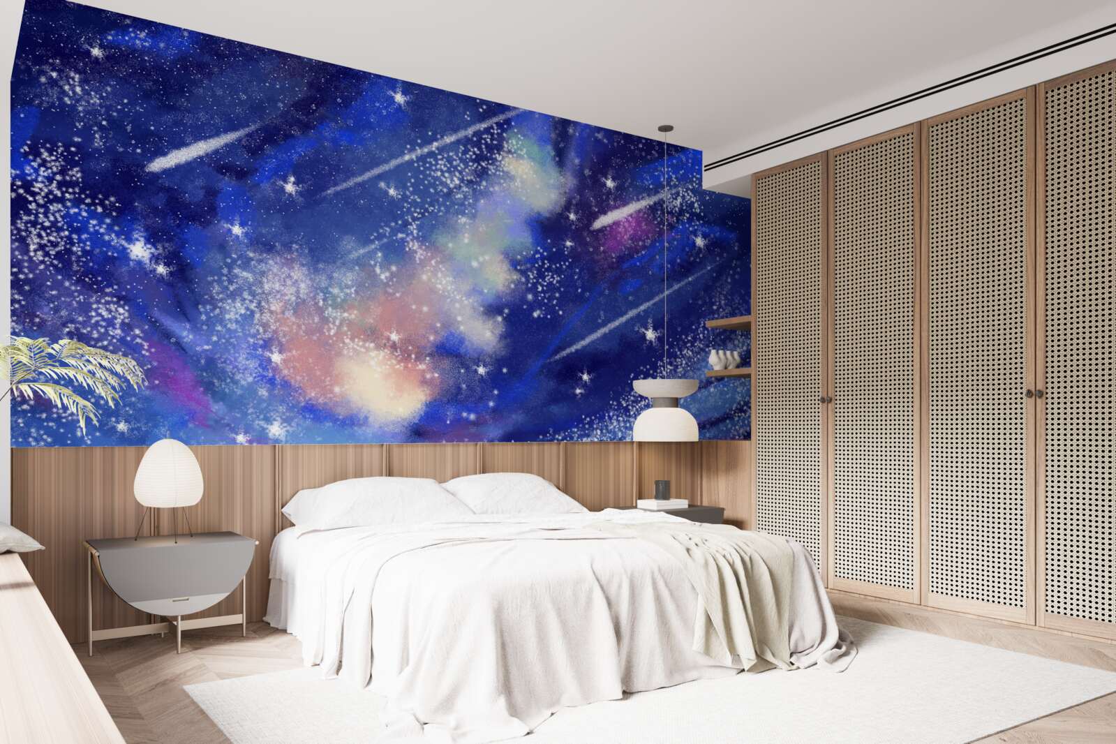 Papier peint ciel bleu nocturne