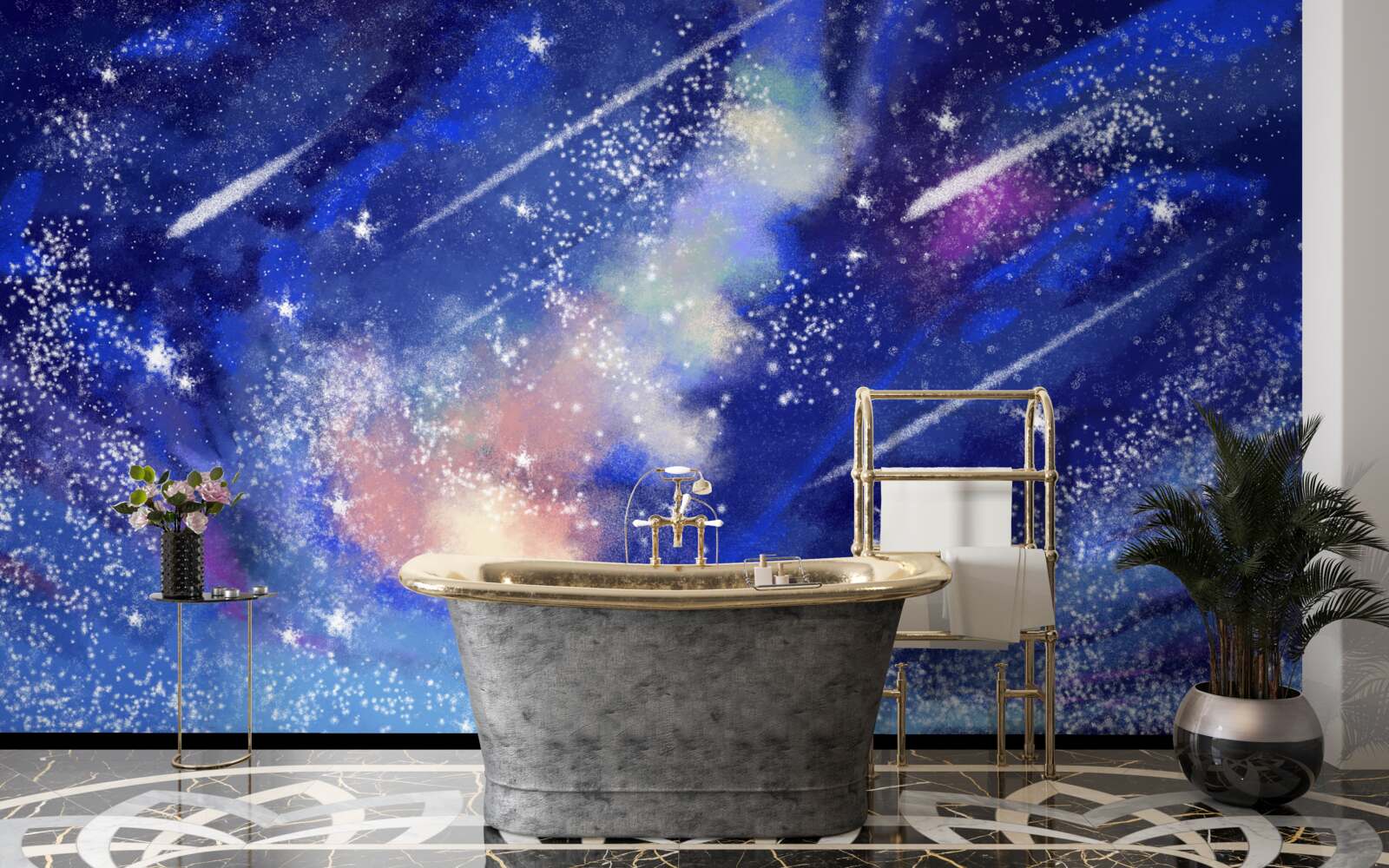 Papier peint ciel bleu nocturne