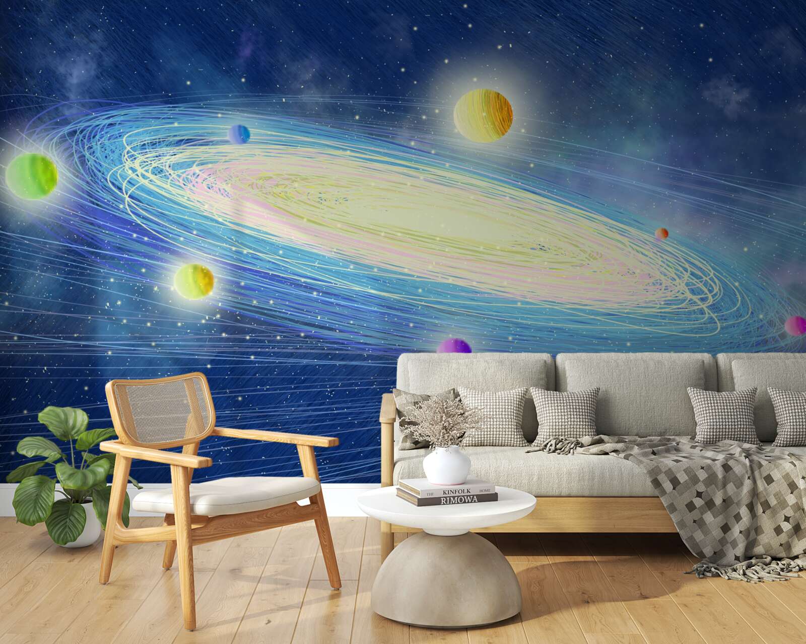 Papier peint la révolution des planètes autour de l'étoile que nous appelons le soleil