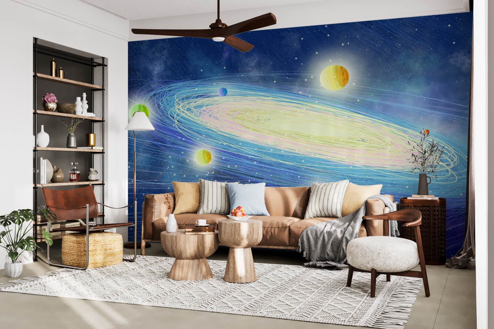 Papier peint la révolution des planètes autour de l'étoile que nous appelons le soleil