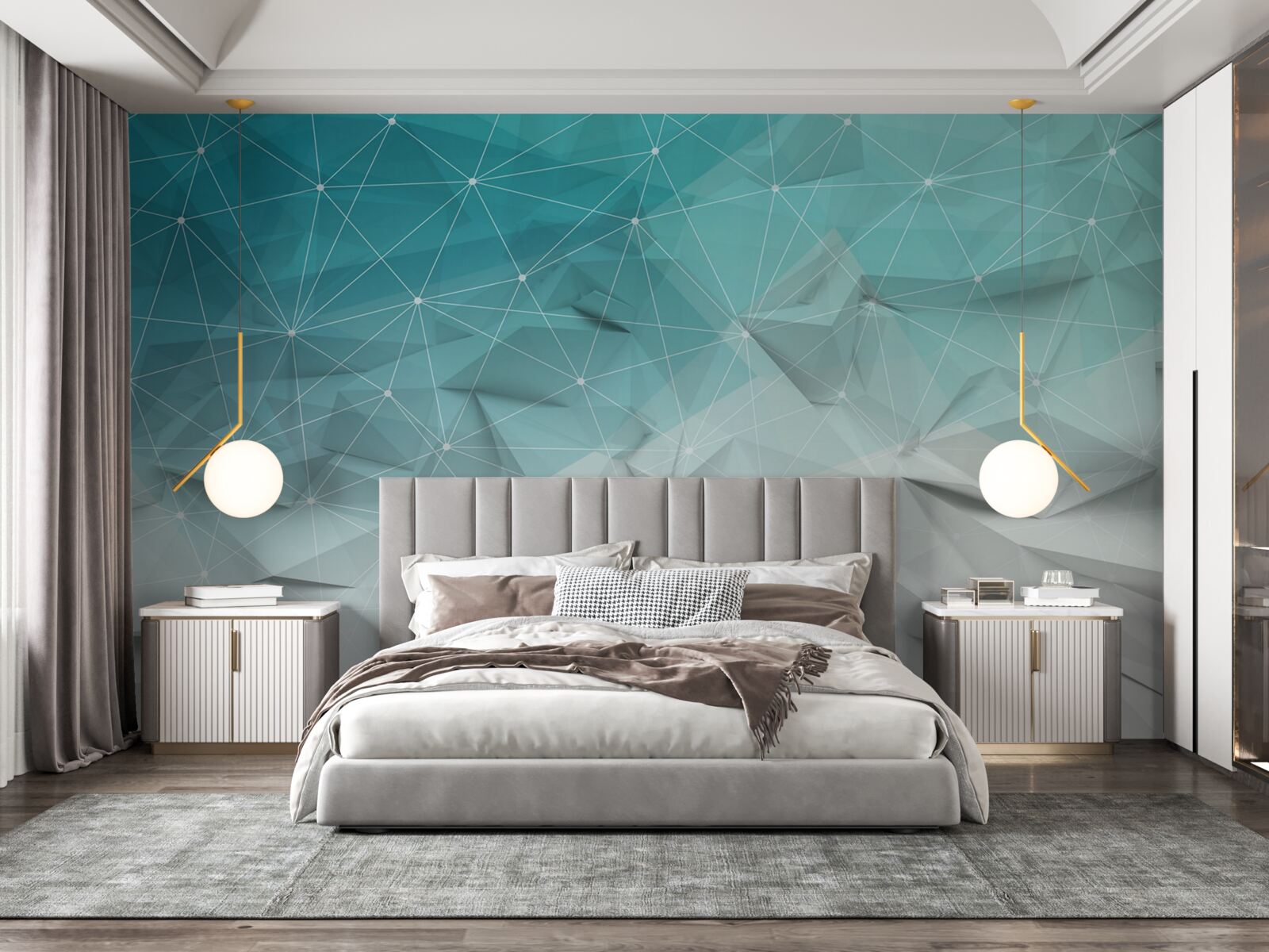 Papier peint abstraction de la côte d'azur