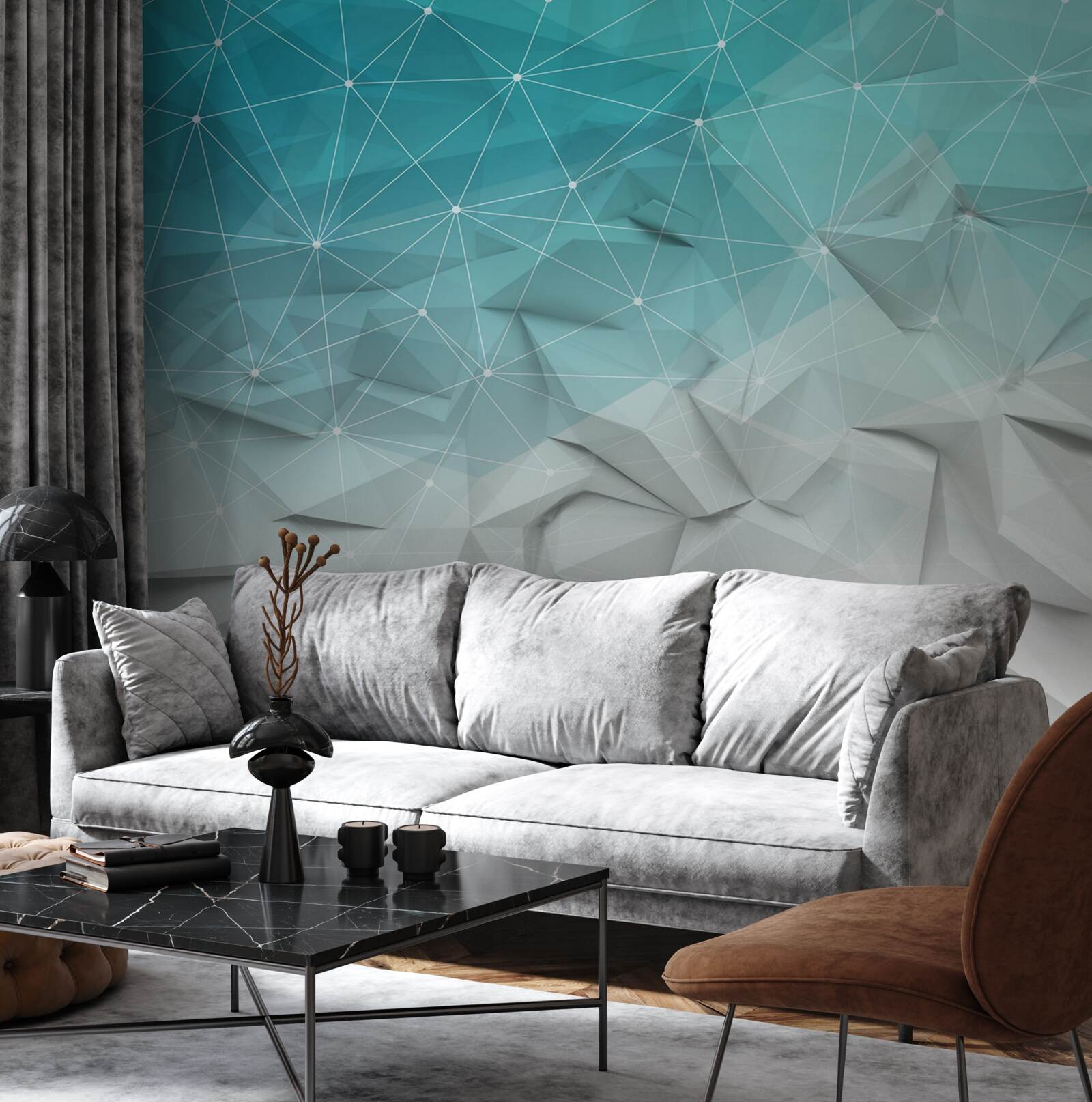 Papier peint abstraction de la côte d'azur