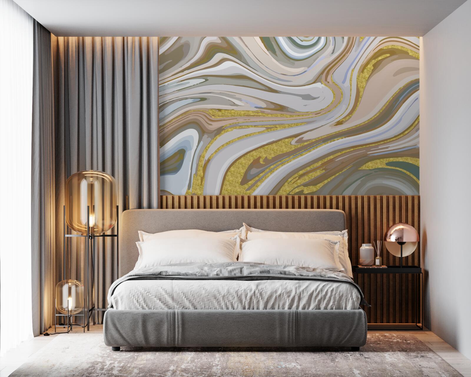 Papier peint Combinaison de grains de sable lors d'une tempête