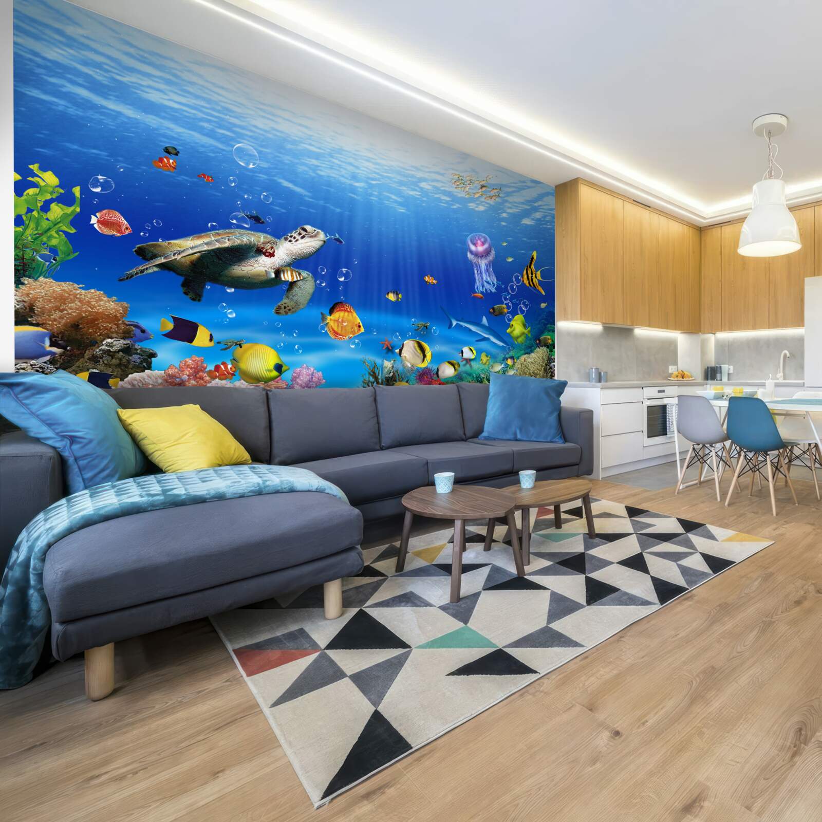 Papier peint la grandeur du royaume sous-marin