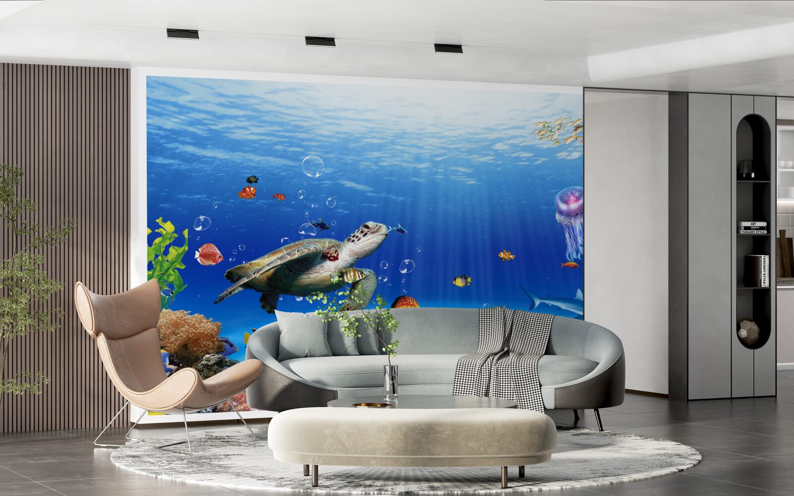 Papier peint la grandeur du royaume sous-marin