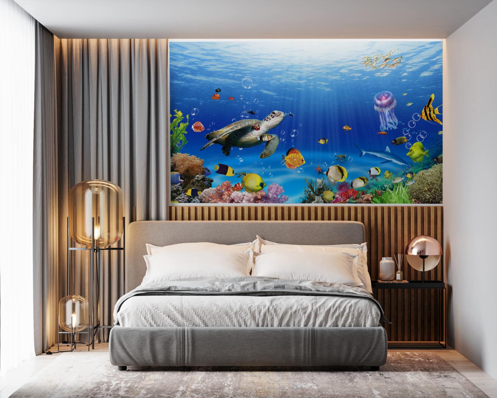 Papier peint la grandeur du royaume sous-marin