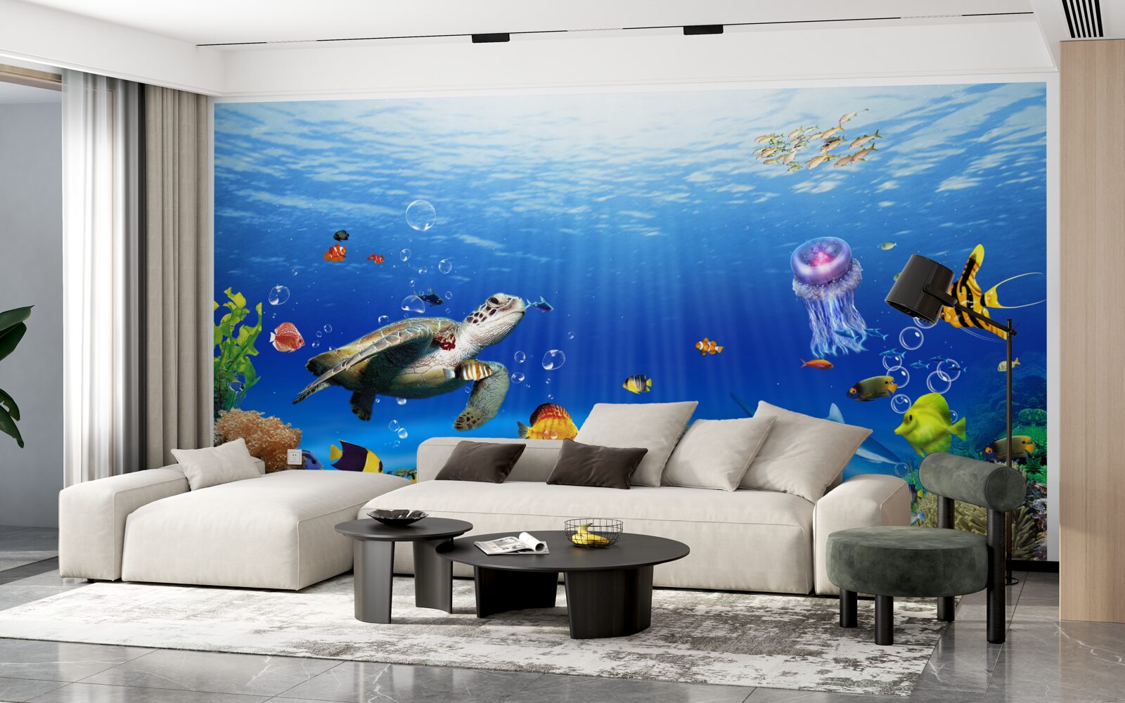 Papier peint la grandeur du royaume sous-marin