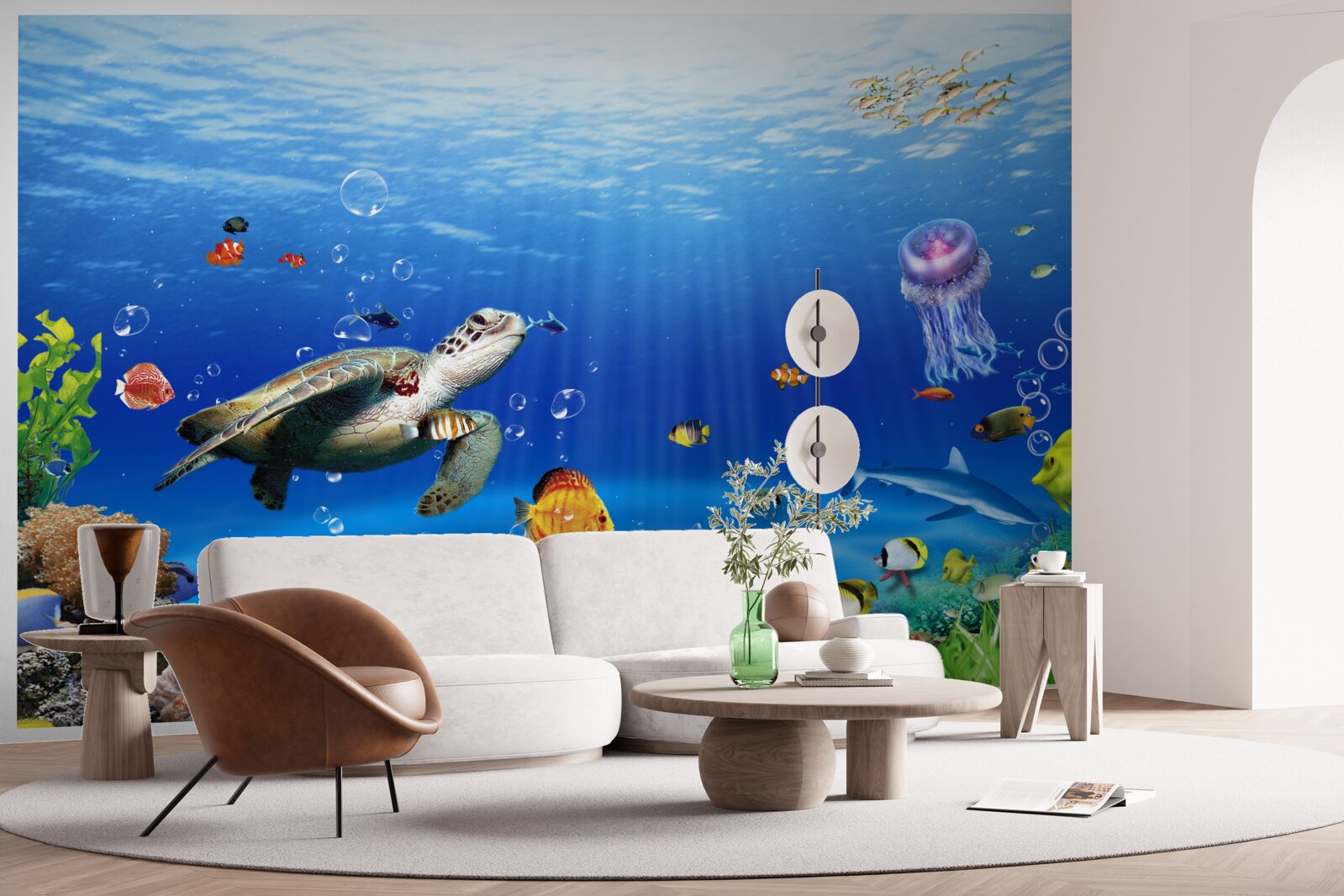 Papier peint la grandeur du royaume sous-marin