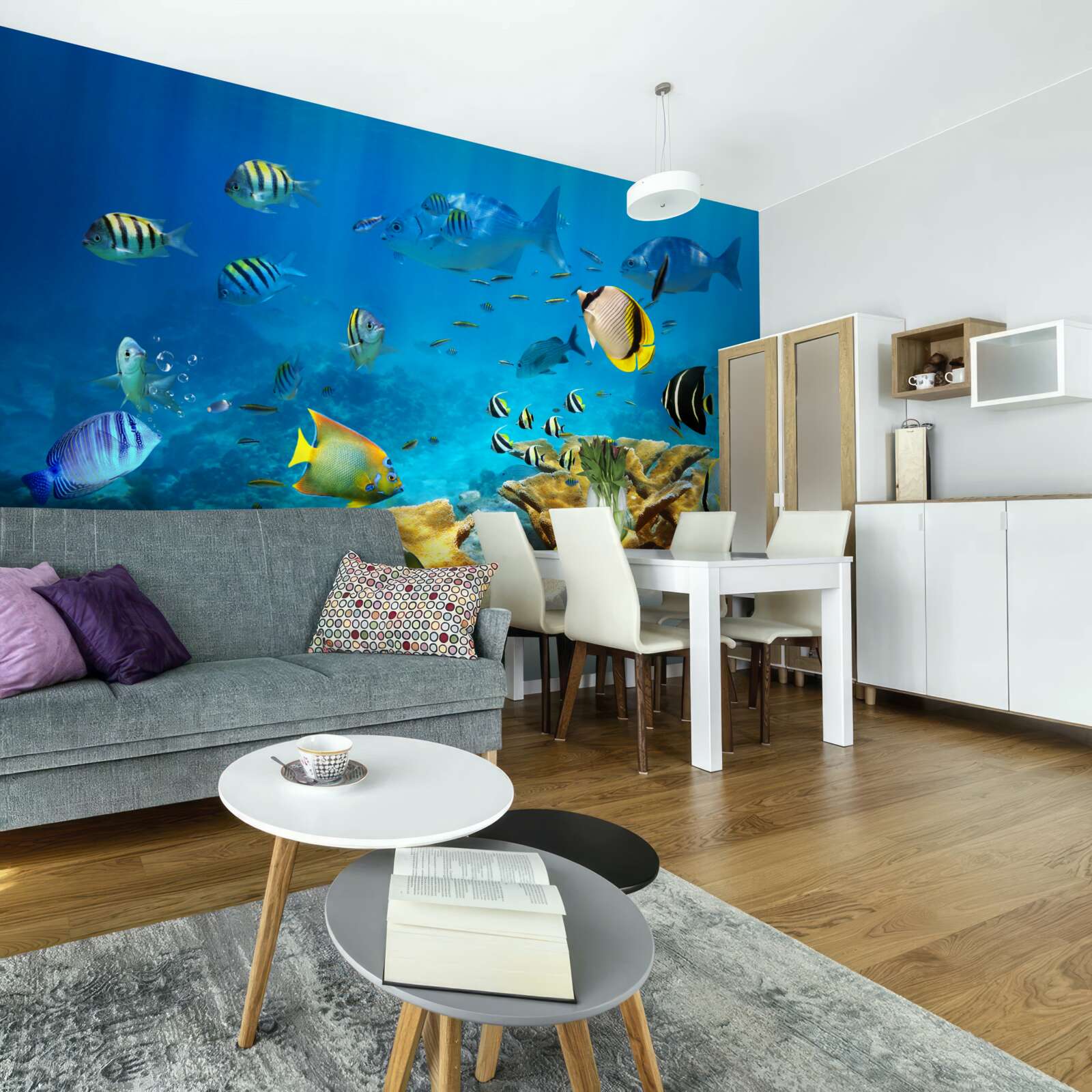 Papier peint créatures marines mignonnes