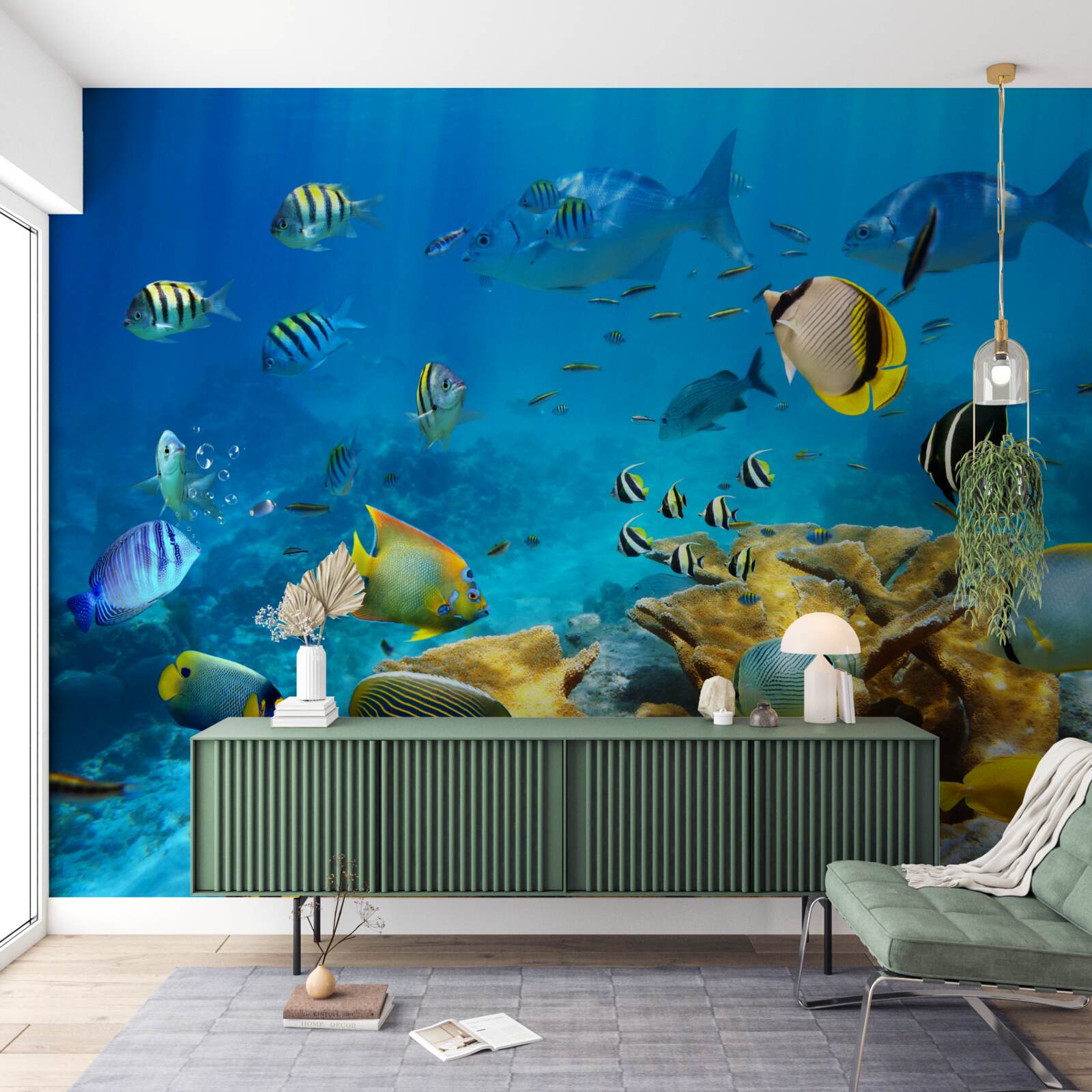 Papier peint créatures marines mignonnes