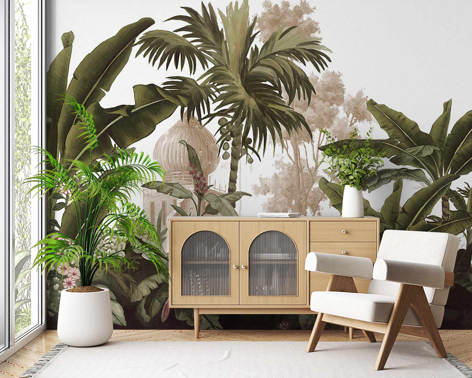 Papier peint sanctuaire dans le maquis vert