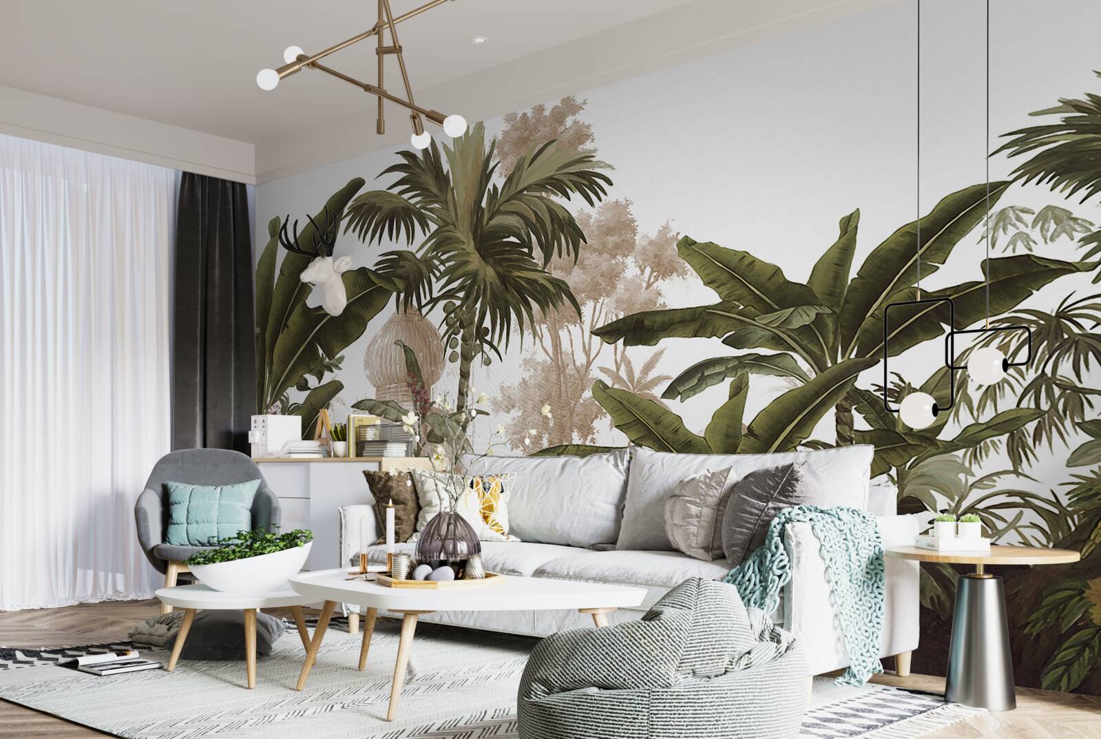 Papier peint sanctuaire dans le maquis vert