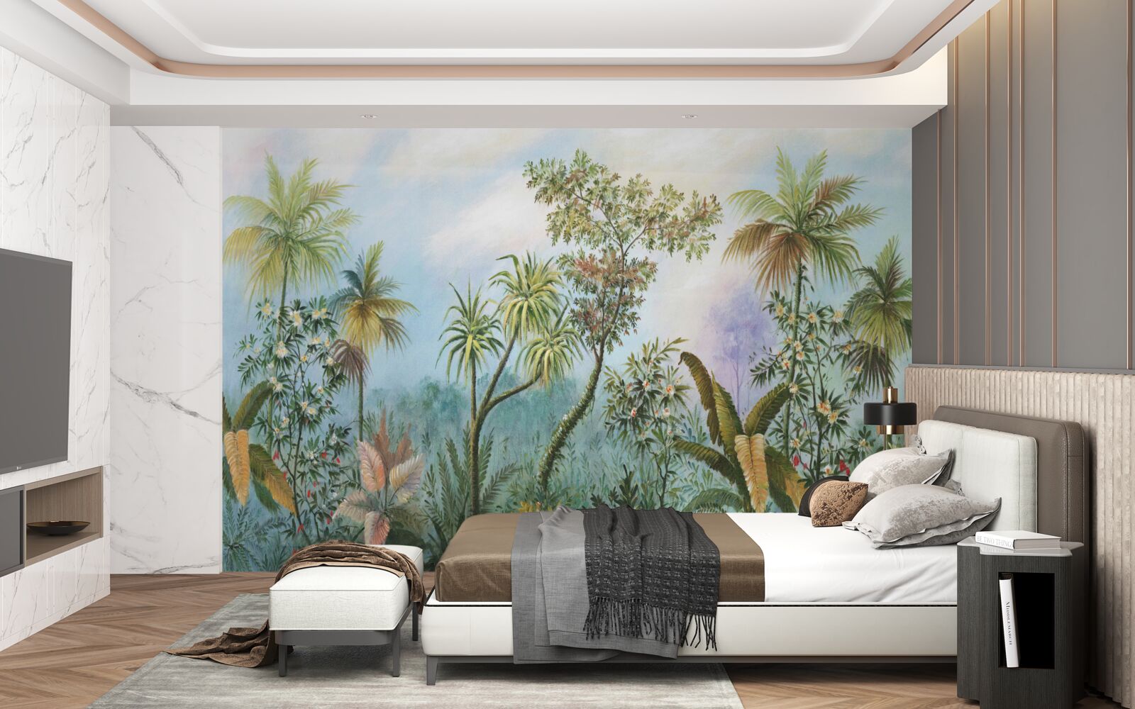 Papier peint biodiversité quotidienne de la végétation des zones forestières