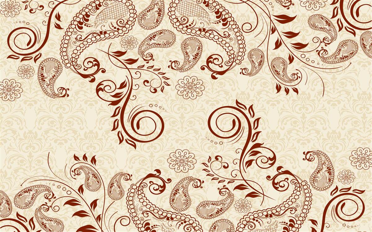 Papier peint mehendi en bronze de l'inde