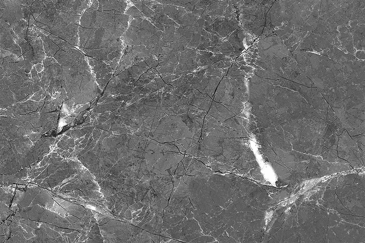 Papier peint courbes blanches sur marbre gris