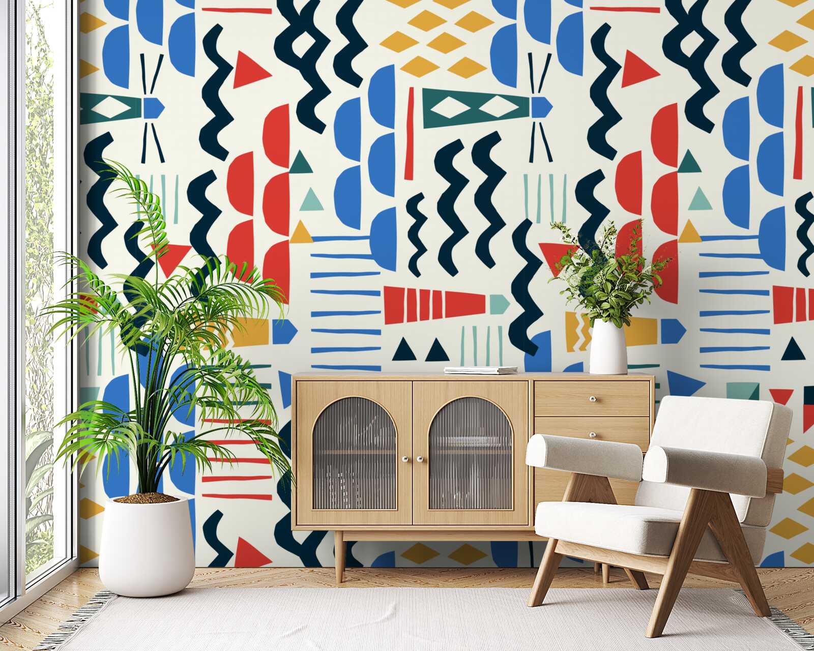 Papier peint les vagues déchaînées entourent les phares maritimes