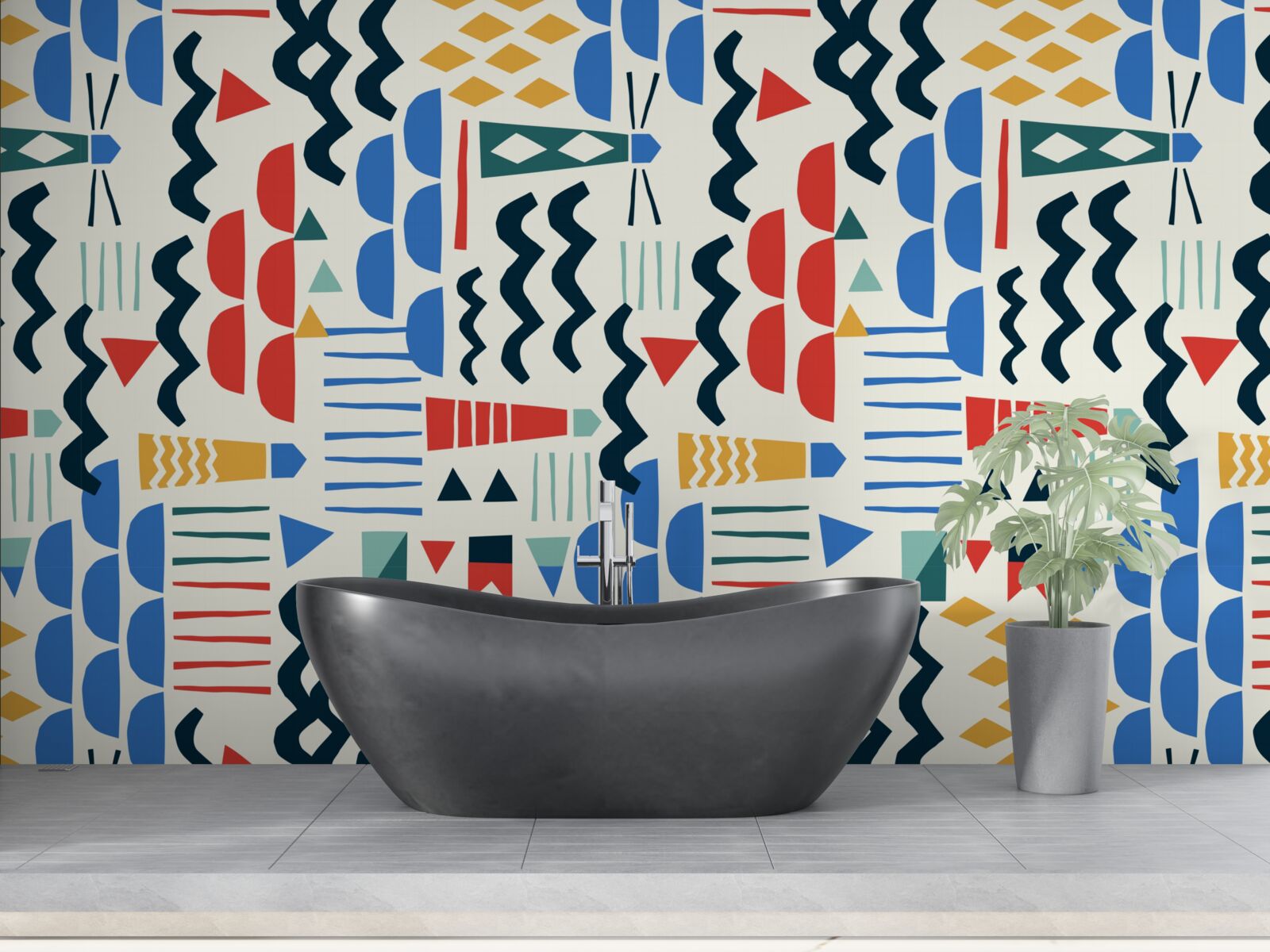 Papier peint les vagues déchaînées entourent les phares maritimes