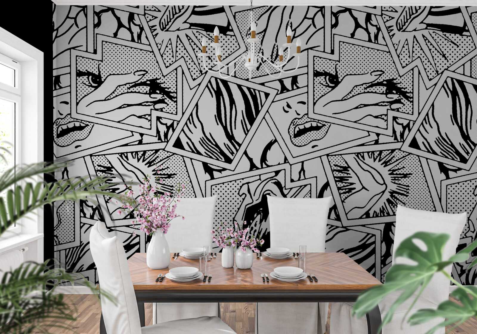 Papier peint page de bande dessinée