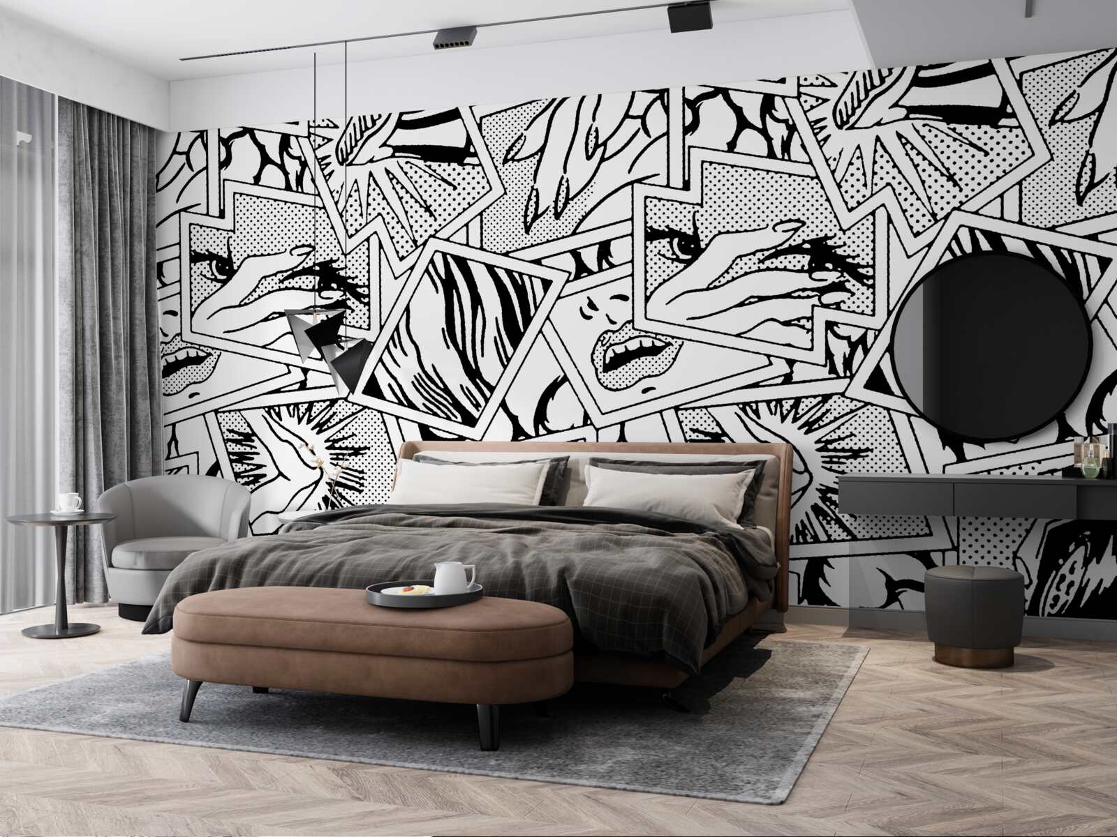 Papier peint page de bande dessinée