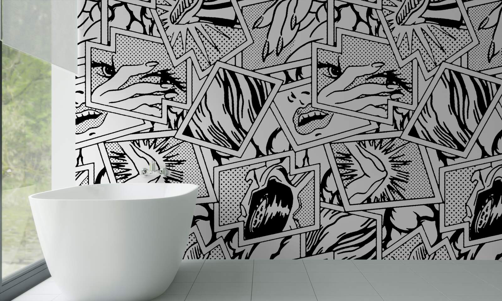 Papier peint page de bande dessinée