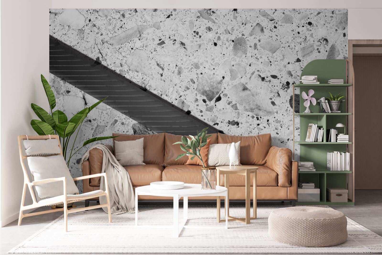 Papier peint texture de marbre avec taches noires