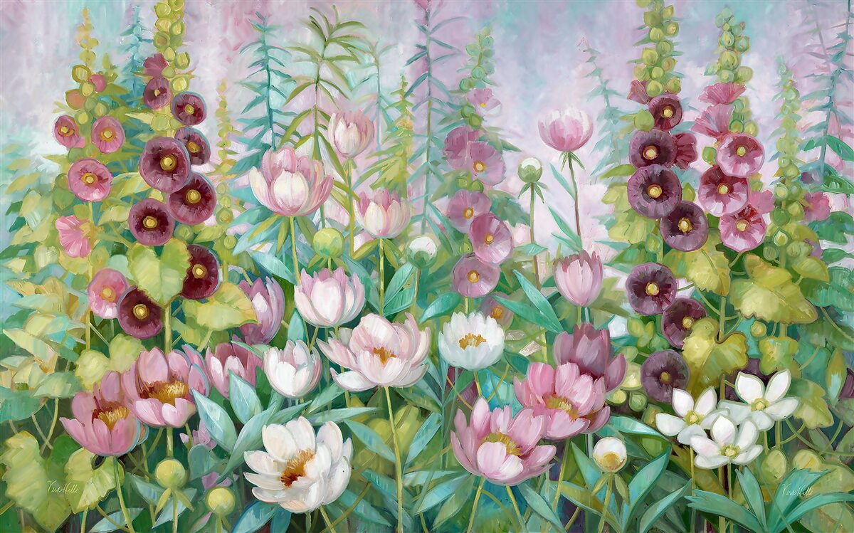 Papier peint Un monde de fleurs forestières