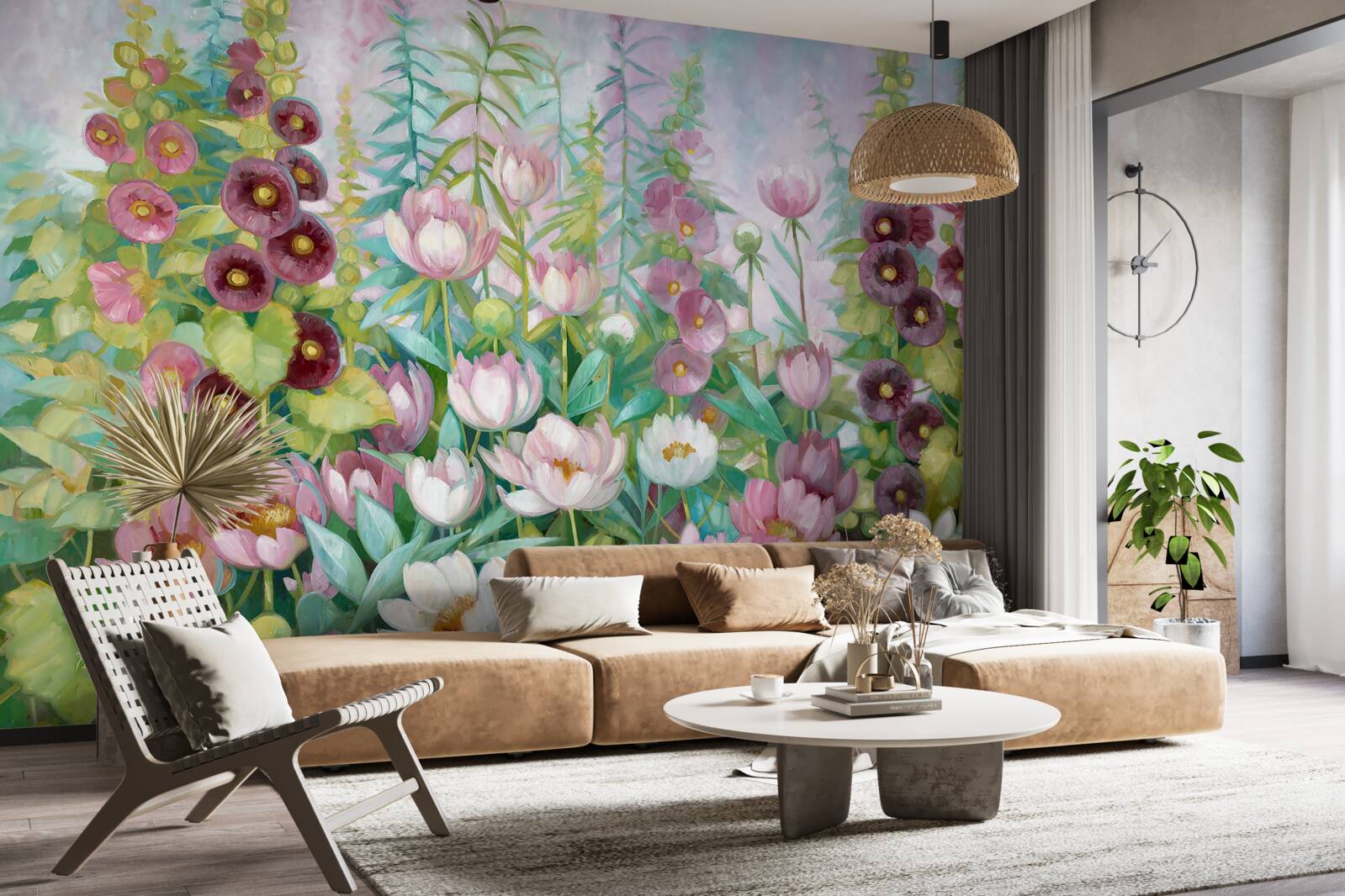 Papier peint Un monde de fleurs forestières