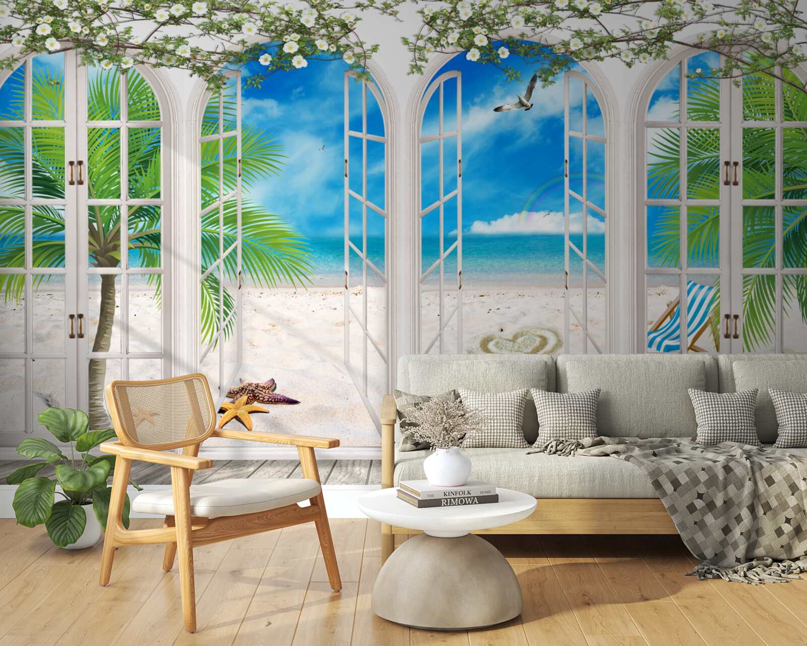 Papier peint balcon de la plage