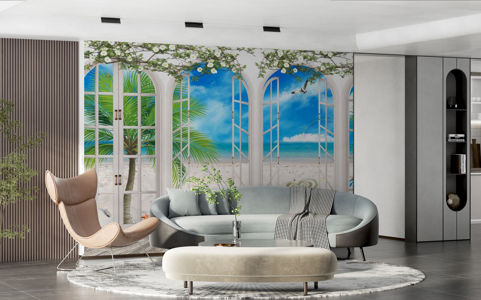 Papier peint balcon de la plage