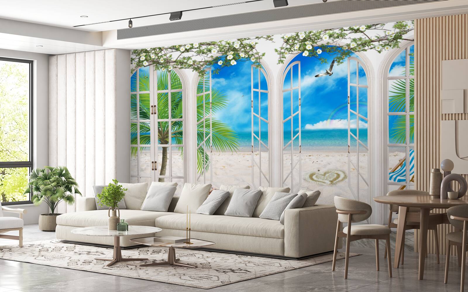 Papier peint balcon de la plage